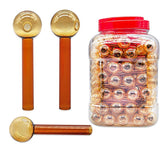 4" Heavy Amber Color Oil Burner 90Pcs Set on Jar